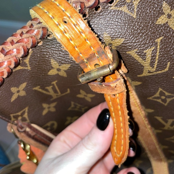 VINTAGE BOHO BAG LOUIS VUITTON FRENCH TOTE - Picture 9 of 10